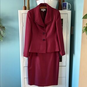 Le Suit sz 6 Women's Skirt Suit euc